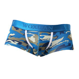 Max Men Camo Underwear Camouflage Brief Swim Trunks Sport Shorts Blue XL