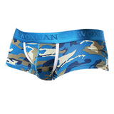 Max Men Camo Underwear Camouflage Brief Swim Trunks Sport Shorts Blue XL