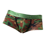 Max Men Camo Underwear Camouflage Brief Swim Trunks Sport Shorts Green M