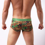 Max Men Camo Underwear Camouflage Brief Swim Trunks Sport Shorts Green M