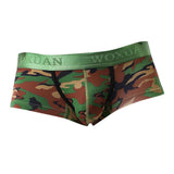 Max Men Camo Underwear Camouflage Brief Swim Trunks Sport Shorts Green M