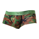 Max Men Camo Underwear Camouflage Brief Swim Trunks Sport Shorts Green M