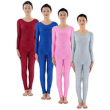Max Adult Spandex Bodysuit Catsuit Dance Costume Stretch Unitard Blue L