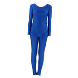 Max Adult Spandex Bodysuit Catsuit Dance Costume Stretch Unitard Blue L
