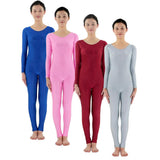 Max Adult Spandex Bodysuit Catsuit Dance Costume Stretch Unitard Blue L