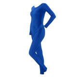 Max Adult Spandex Bodysuit Catsuit Dance Costume Stretch Unitard Blue L