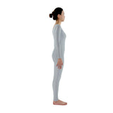 Max Adult Spandex Bodysuit Catsuit Dance Costume Stretch Unitard Gray 2XL