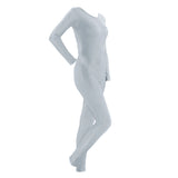 Max Adult Spandex Bodysuit Catsuit Dance Costume Stretch Unitard Gray 2XL