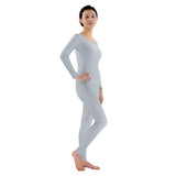 Max Adult Spandex Bodysuit Catsuit Dance Costume Stretch Unitard Gray 2XL