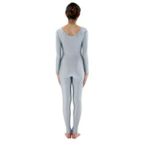 Max Adult Spandex Bodysuit Catsuit Dance Costume Stretch Unitard Gray 2XL