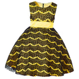 Max Flower Girl Dress Lace Wedding Bridesmaid Birthday Pageant 4-5 Years yellow