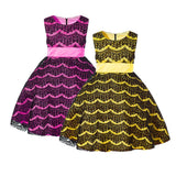 Max Flower Girl Dress Lace Wedding Bridesmaid Birthday Pageant 9-10 Years yellow