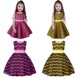 Max Flower Girl Dress Lace Wedding Bridesmaid Birthday Pageant 9-10 Years yellow