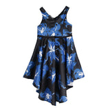 Max Girls Swallow-tail Princess Dress Wedding Pageant Dress  9-10 Years Blue