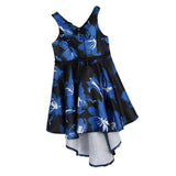 Max Girls Swallow-tail Princess Dress Wedding Pageant Dress  4-5 Years Blue