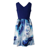 Max Women Music Note Butterflies Vintage 50s Cocktail Party Prom Swing Dress S