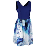 Max Women Music Note Butterflies Vintage 50s Cocktail Party Prom Swing Dress S