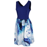 Max Women Music Note Butterflies Vintage 50s Cocktail Party Prom Swing Dress S