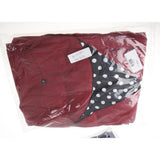 Max Women Polka Dots Vintage 50s Style Cocktail Party Swing Dress  2XL Wine red