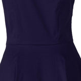 Max Women Polka Dots Vintage 50s Style Cocktail Party Swing Dress  S	 Blue