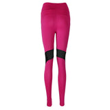 Max Women Stretch Mesh Panels Legging Fitness Yoga Skinny Sports Pants  Rose S