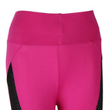 Max Women Stretch Mesh Panels Legging Fitness Yoga Skinny Sports Pants  Rose S