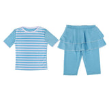 Max Muslim Kids Girls Modest Swimsuit Top Pant Islamic Arab Beachwear M Blue