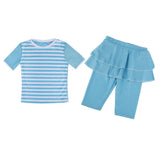 Max Muslim Kids Girls Modest Swimsuit Top Pant Islamic Arab Beachwear M Blue