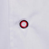Unisex Chef Jacket Mesh Short Sleeves Hotel Kitchen Chefwear Coat Red L