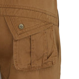 Max Men's Cotton Combat Army Cargo Pants Multi Pockets Work Trousers 30 Yellow