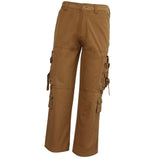 Max Men's Cotton Combat Army Cargo Pants Multi Pockets Work Trousers 31 Yellow