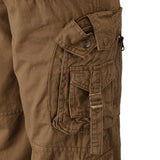 Max Men's Cotton Combat Army Cargo Pants Multi Pockets Work Trousers 29 Khaki