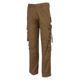 Max Men's Cotton Combat Army Cargo Pants Multi Pockets Work Trousers 29 Khaki