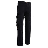 Max Men's Cotton Combat Army Cargo Pants Multi Pockets Work Trousers 30 Black