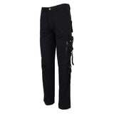 Max Men's Cotton Combat Army Cargo Pants Multi Pockets Work Trousers 30 Black
