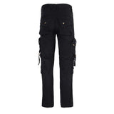 Max Men's Cotton Combat Army Cargo Pants Multi Pockets Work Trousers 36 Black