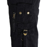 Max Men's Cotton Combat Army Cargo Pants Multi Pockets Work Trousers 38 Black