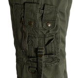 Max Men's Cotton Combat Army Cargo Pants Multi Pockets Work Trousers 36 Green