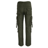 Max Men's Cotton Combat Army Cargo Pants Multi Pockets Work Trousers 36 Green