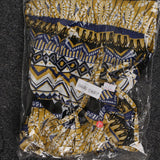 Max Vintage Boho Printed One Piece Swimsuit Swimwear Monokini Bikini Yellow M