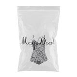 Max Women Two Piece Tankini Top Briefs Bottom Swimsuit Beachwear L White print