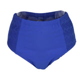 Max Women Two Piece Tankini Top Briefs Bottom Swimsuit Beachwear XL Blue lace