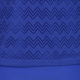 Max Women Two Piece Tankini Top Briefs Bottom Swimsuit Beachwear M Blue lace