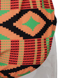 Max Vintage Geometric Prints One Piece Swimsuit Lace Up V Neck Swimwear M