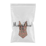 Max Vintage Geometric Prints One Piece Swimsuit Lace Up V Neck Swimwear M