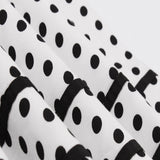 Max Vintage Polka Dots Swing Dress 50s Rockabilly Cocktail Dress White L