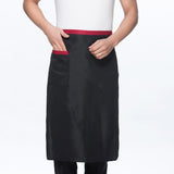 Half Waist Kitchen Apron Catering Chef Hotel Server Waiter Pub Apron Black