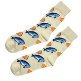 Mens Colorful Seafood Pattern Cartoon Novelty Soft Cotton Socks 2