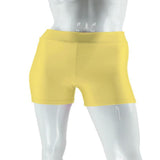 Women Stretch Spandex Gym Gym Skinny Mini Shorts Hot Pants 2XL Yellow