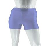 Women Stretch Spandex Gym Gym Skinny Mini Shorts Hot Pants S Light purple